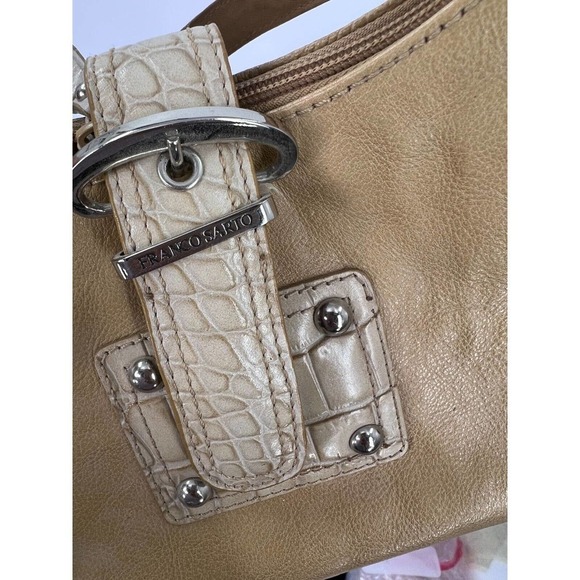 Franco Sarto Soho Mini Satchel Bucket Flap Shoulder Bag Animal Print - Picture 2 of 7